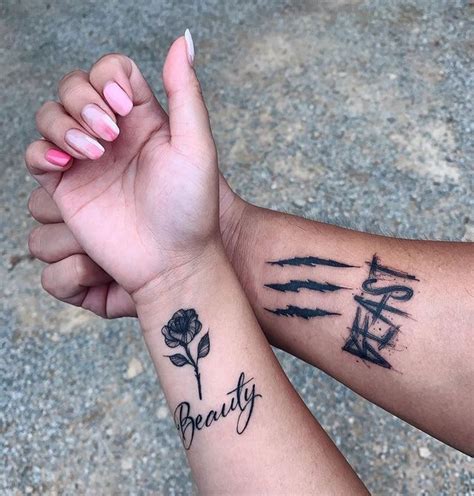 matching gothic tattoos|Unique and Cute Gothic Matching Tattoos for Couples.